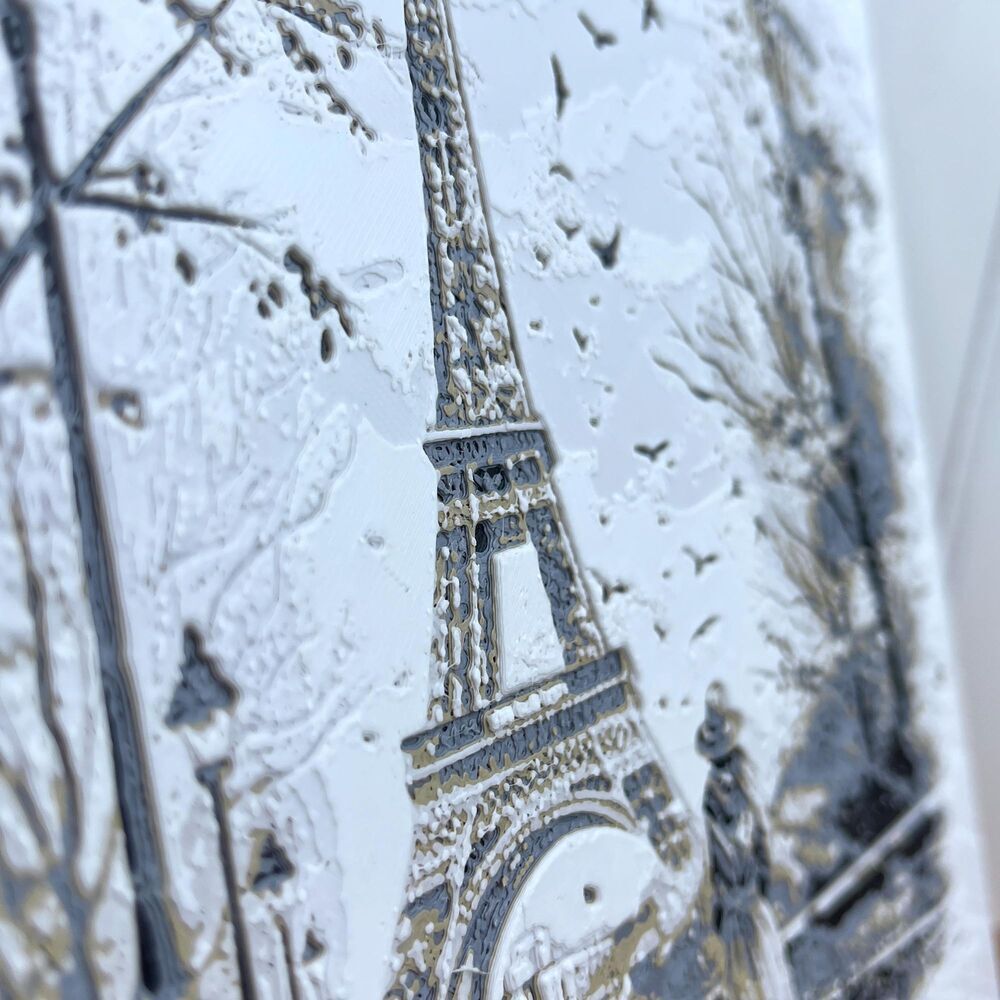 Eiffel Tower In Paris Wall Art, Woman in Paris, Parisian Charm - Picture 3 of 10